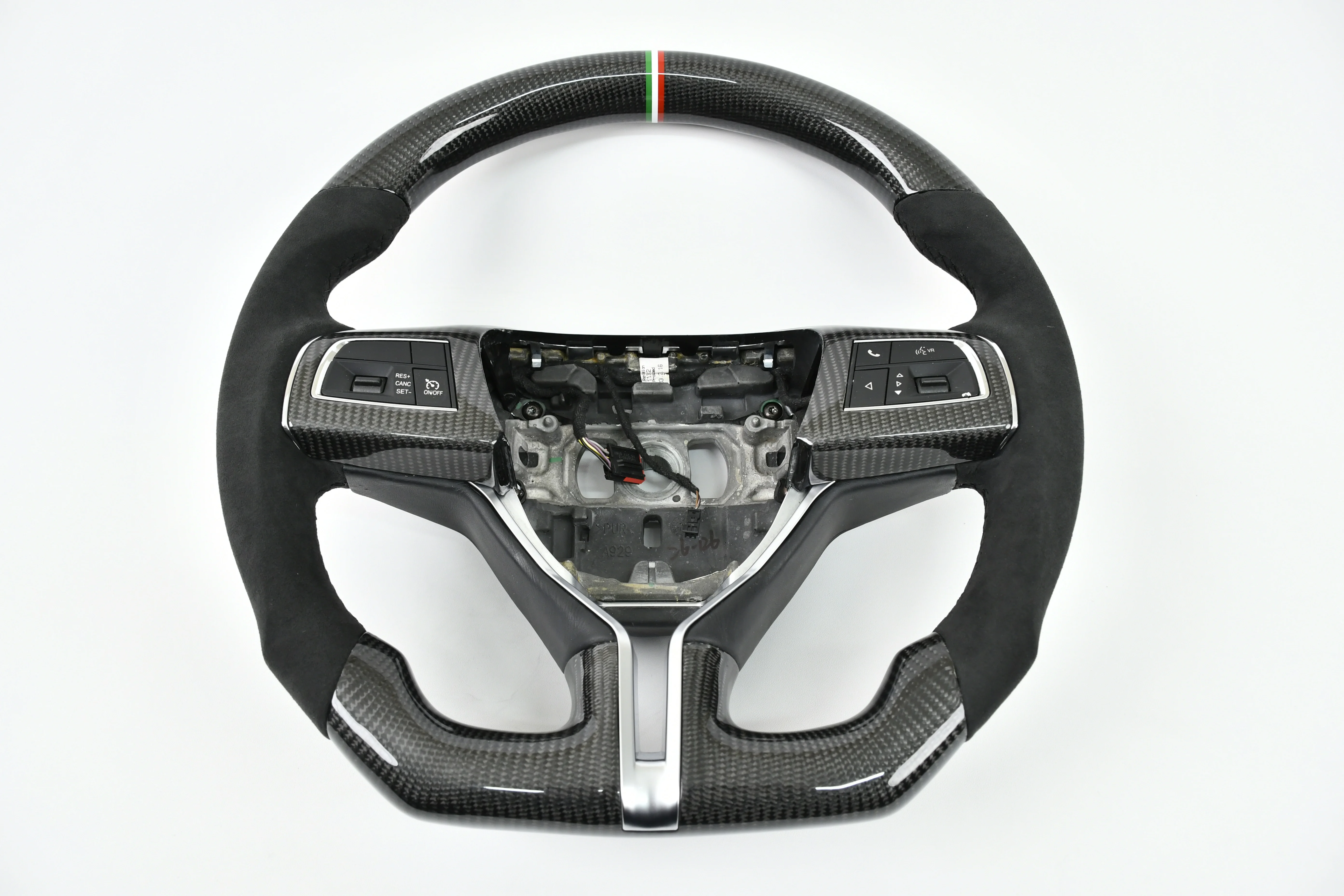 YTcarbon for ghibli custom real carbon fiber steering wheel factory sale