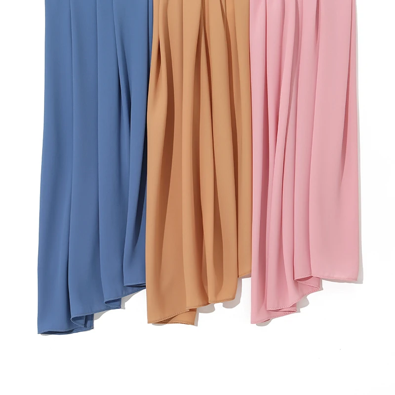 Écharpe Hijabs en Mousseline de Soie Premium pour Femme, Châle de Sauna, Turban Islamique, Nouvelle Collection
