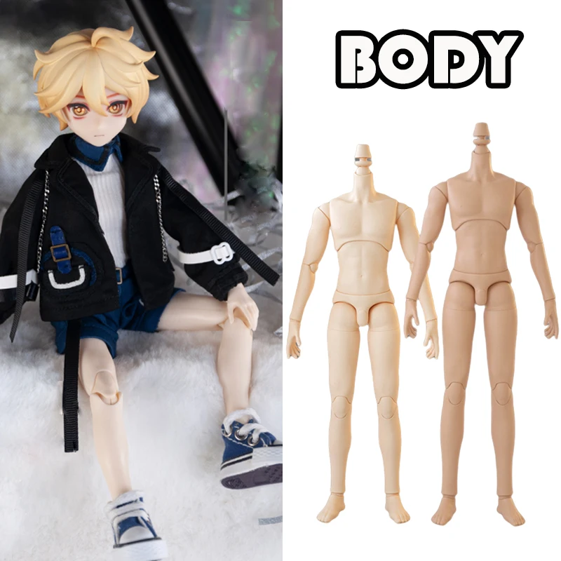 New Male Doll Joints Body Figures Multi-Joints Movable Doll Body Toy Anime Doll YMY23/25 Male Body BJD Doll Accessories Toy