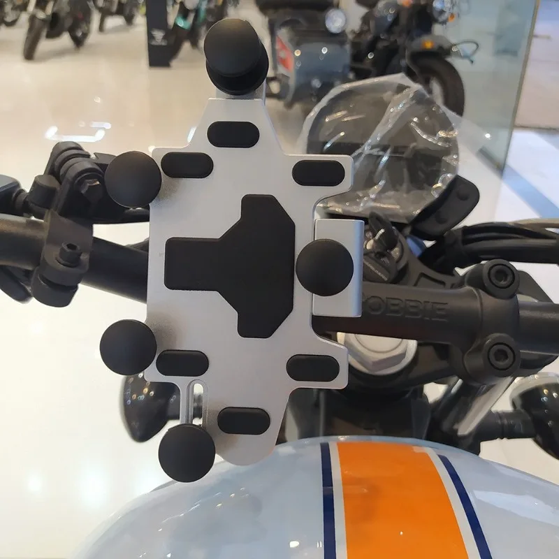 Universal Motorcycle Phone Holder Multiple installation methods Alloy Shock-Absorbing Phone Stand Adjustable Navigation Bracket