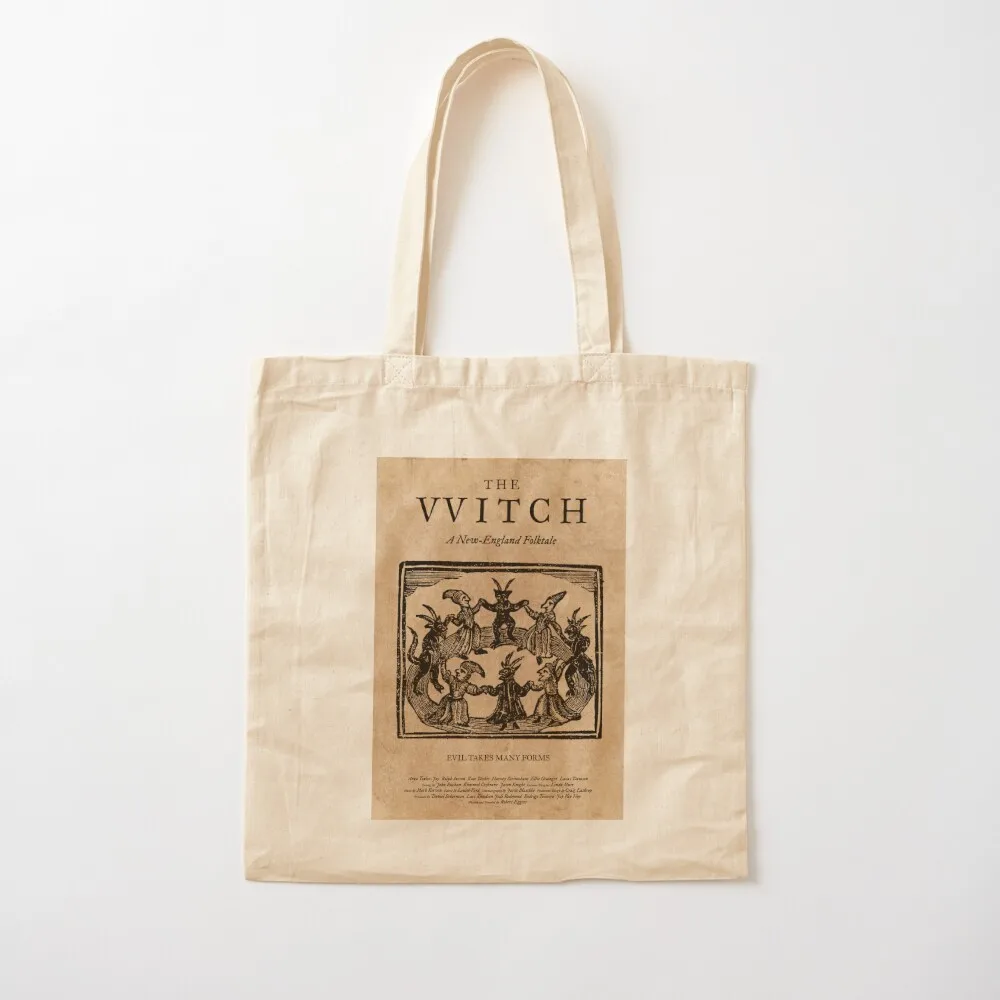 

The Witch Film Movie Poster Design Black Phillip Thomasin VVitch Tote Bag Canvas stote bag Woman shopper bag Canvas Tote