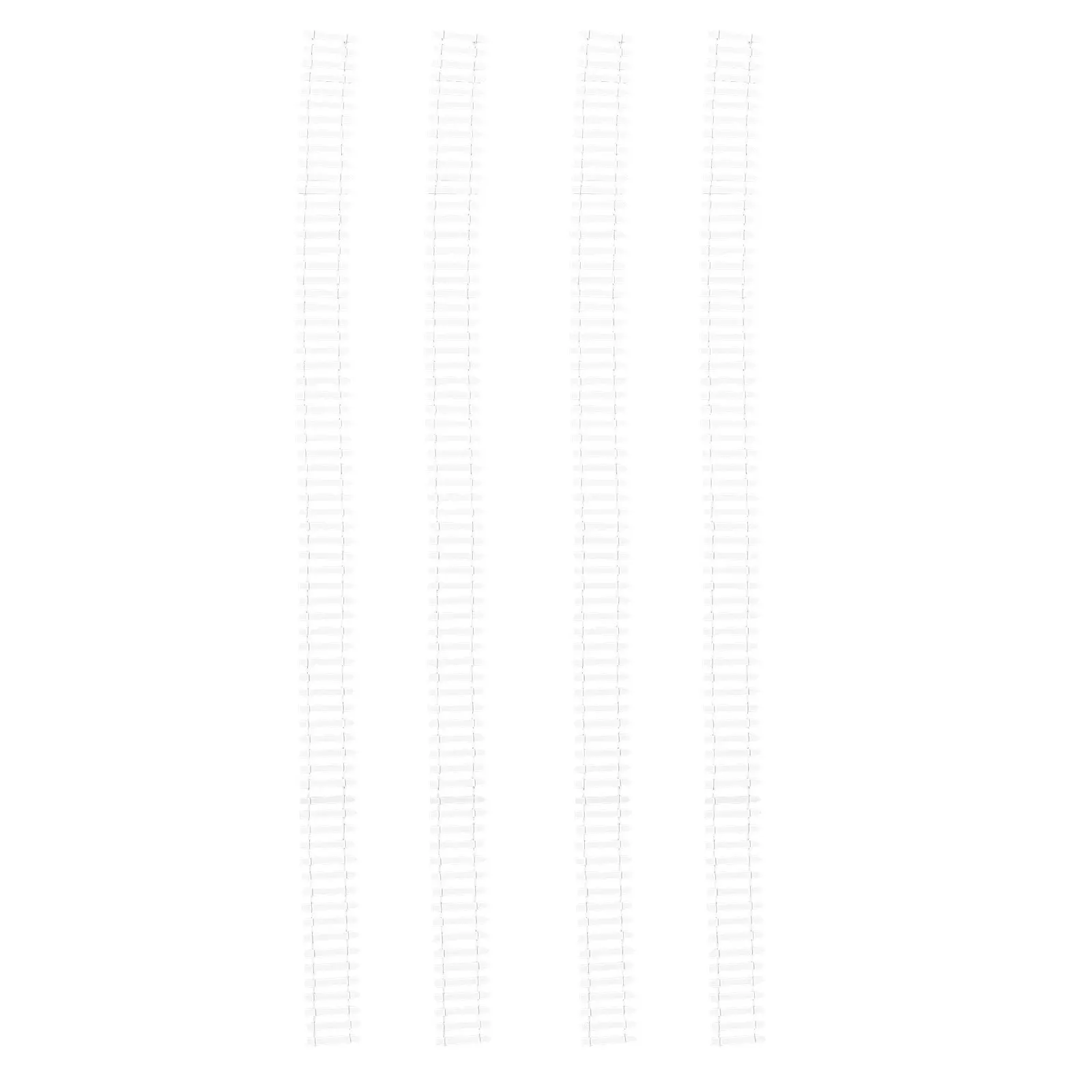 4Pcs White Miniature Garden Fence Plastic Picket Fence Decorative Border for Fairy Garden Bonsai Plant Pot Outdoor