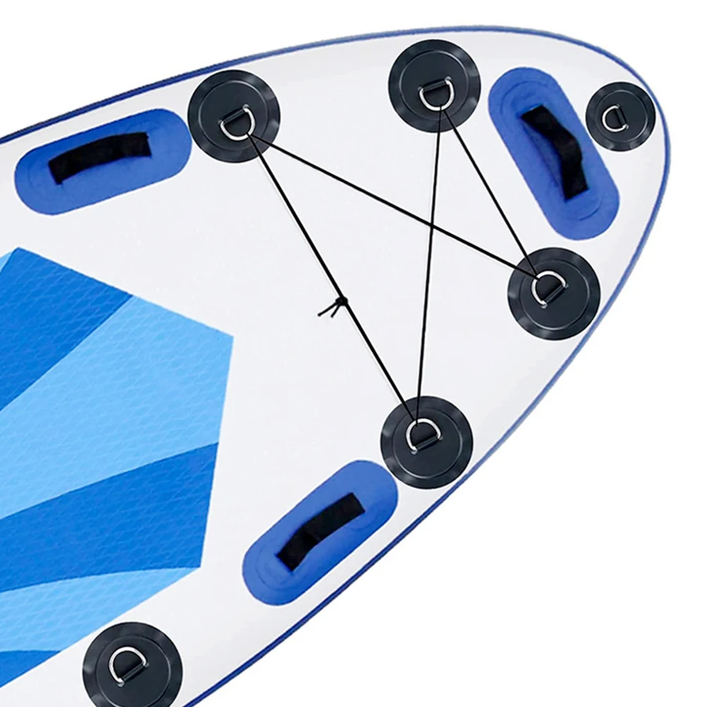 

1Set Inflatable Boat Repair Kit Kayak D Ring Patch Durable PVC Stainless Steel Paddle Board Bungee Cord Replacement