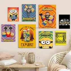 Póster de Minion de película de dibujos animados, impresión de papel para el hogar, sala de estar, dormitorio, entrada, Bar, restaurante, cafetería, pintura artística, decoración, 1 unidad