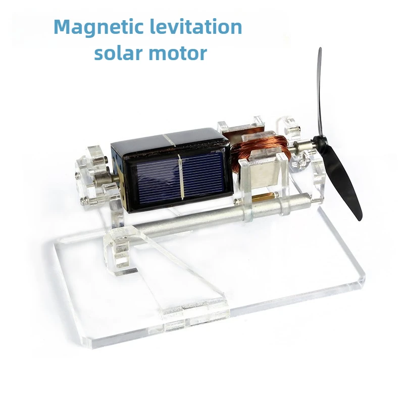 شفرة مروحة مزدوجة الطبقة، محرك شمسي مغناطيسي، قاعدة شفافة، تصميم مغناطيسي، وسائل تعليمية علمية