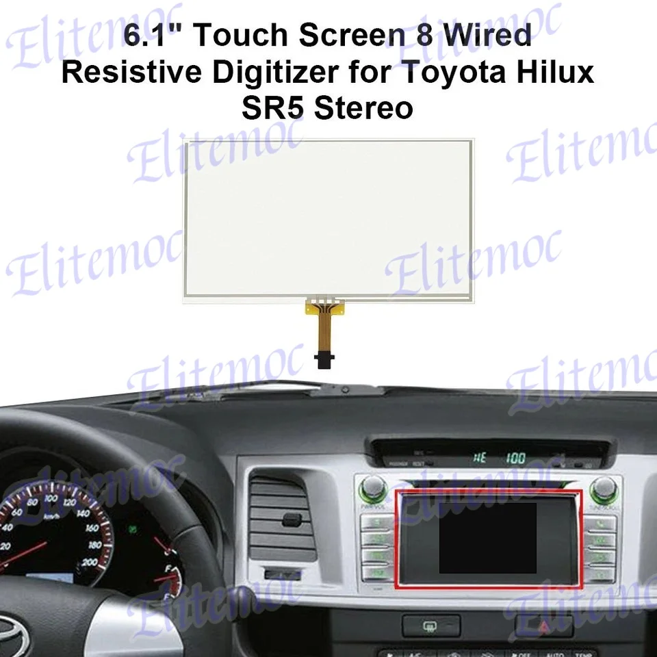 

LA061WQ1(TD)(04) 6.1" Touch Screen Digitizer For Toyota Hilux SR5 Stereo 2013-2018 Repair Replacement