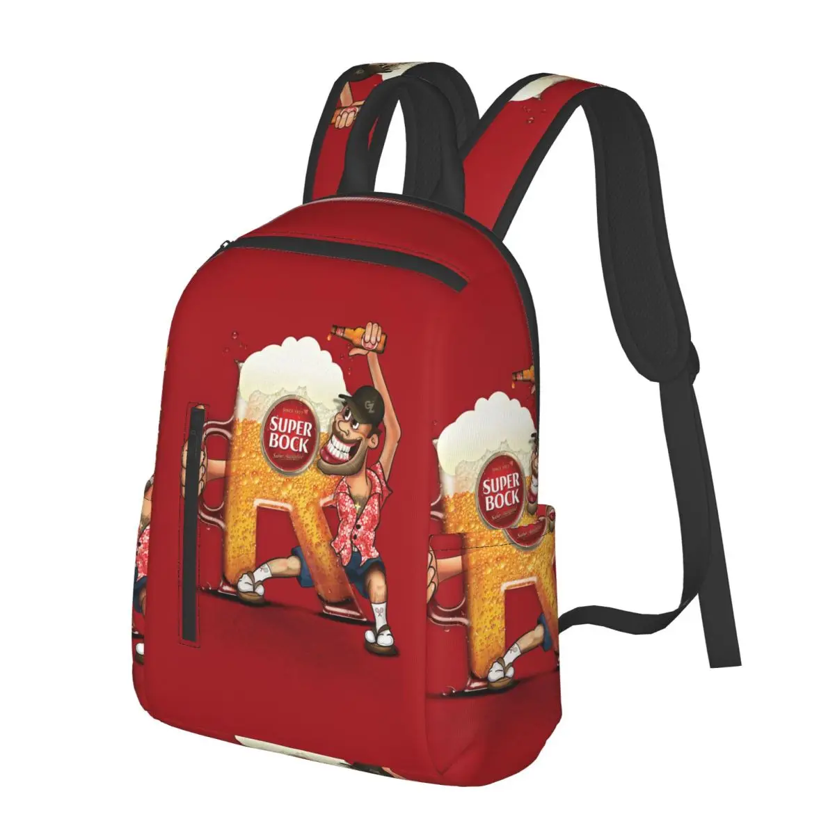 Super Bock Student Backpack School Bag Hiking Travel Daypack for Boys Girls Fashion Bookbag Shoulder Bags