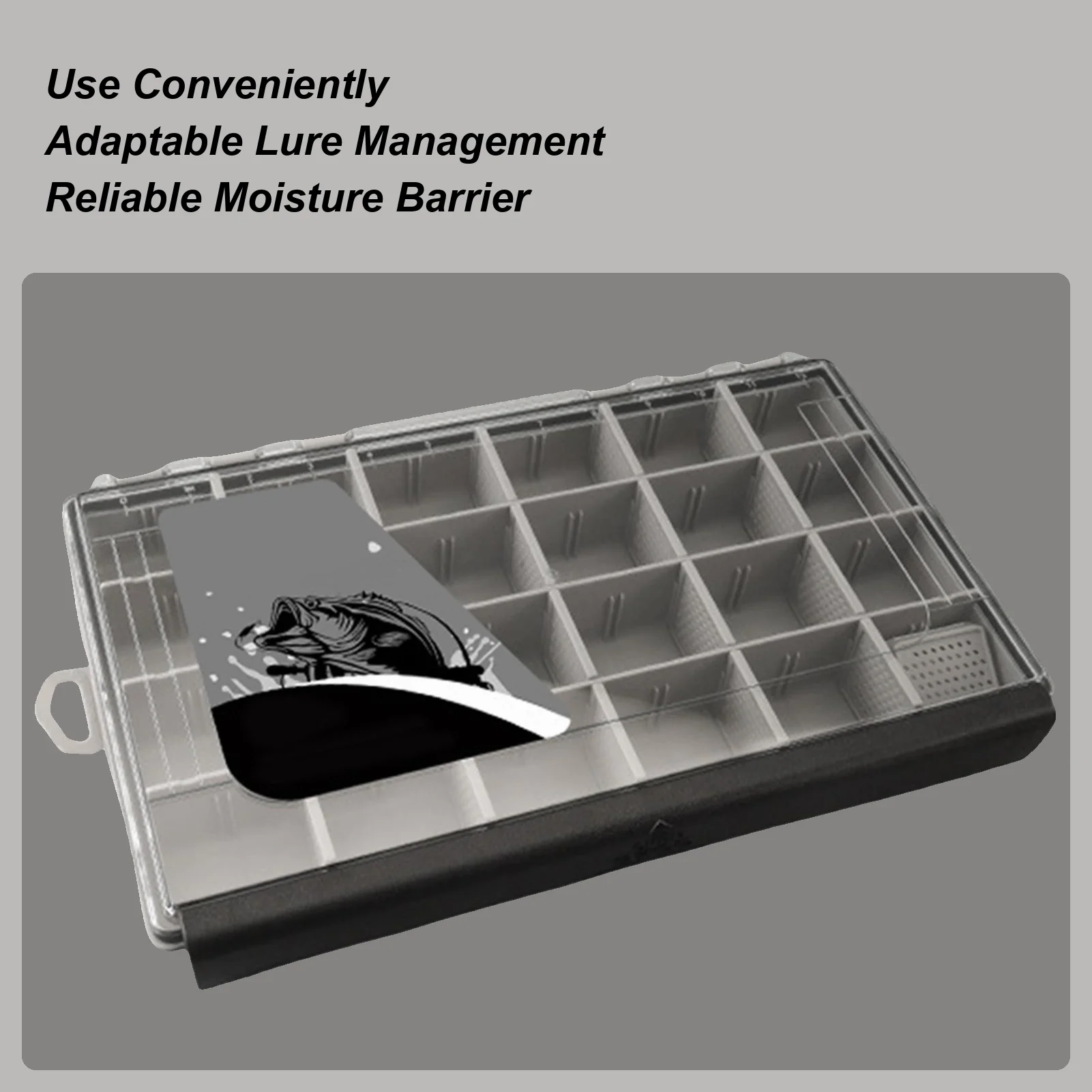 

Saltwater Tackle Box Sealing Storage For Angling Lures Portable Weatherproof Fishing Tackle Box For Lure And Angling Gear