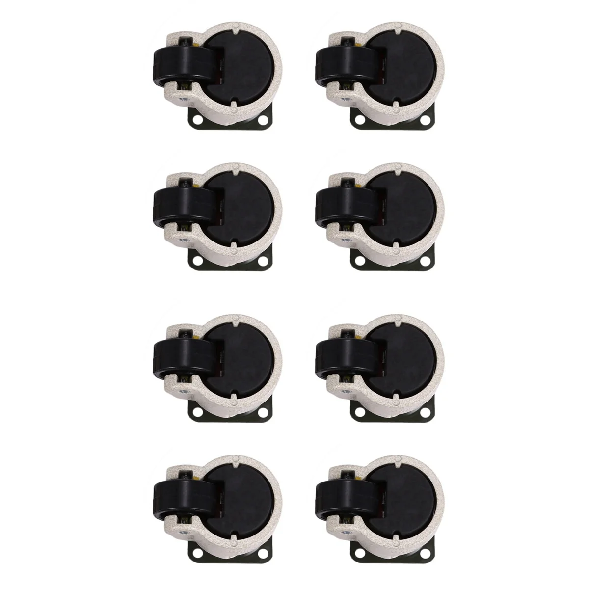 12 Pcs Retractable Leveling Casters Industrial Machine Swivel Caster Castor Wheel for Office Chair Trolley 220lbs