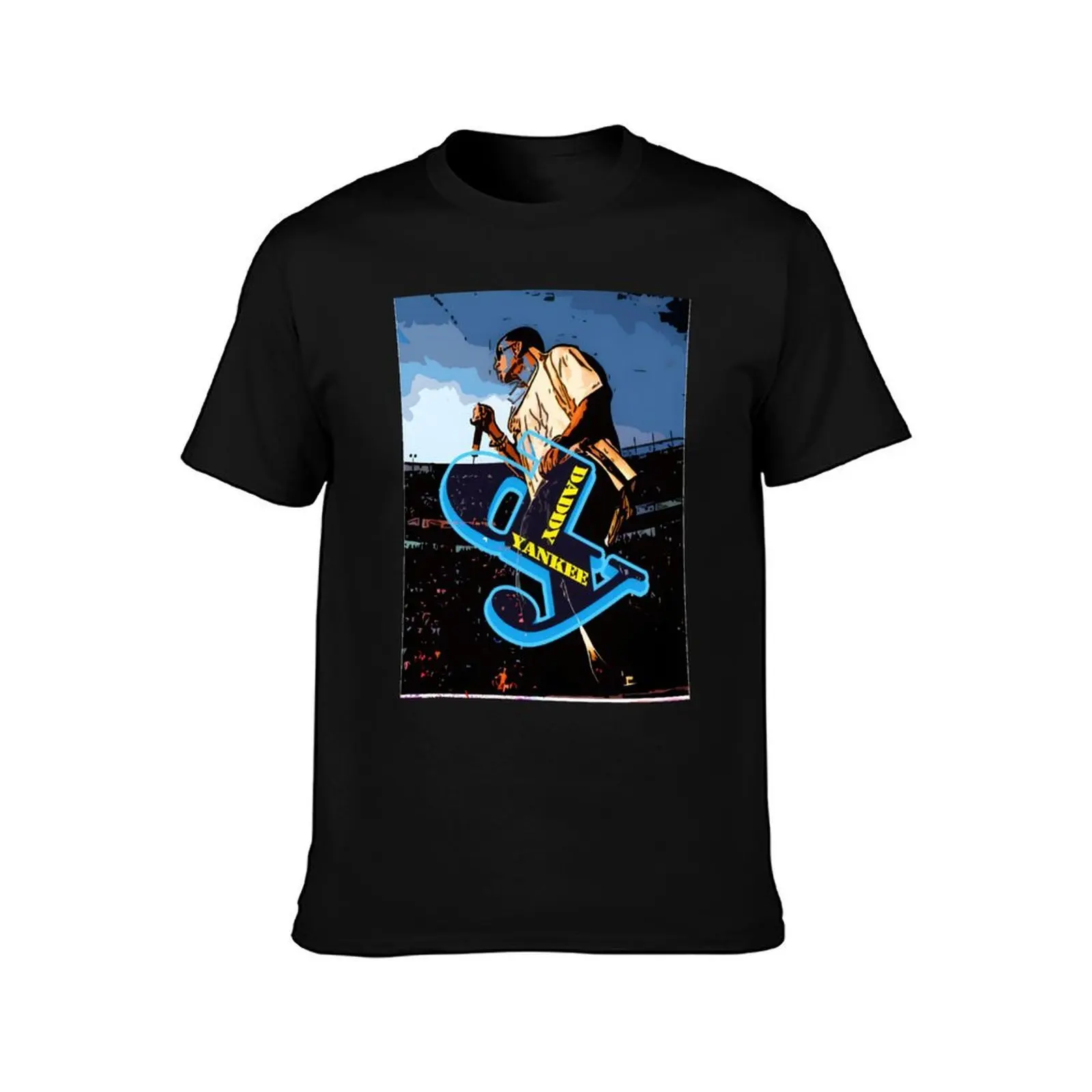 Daddy Yankee T-Shirt, Summer Casual Cotton Tee, Oversized Streetwear Tops, Vintage Graphic Print, Loose Fit Short Sleeve