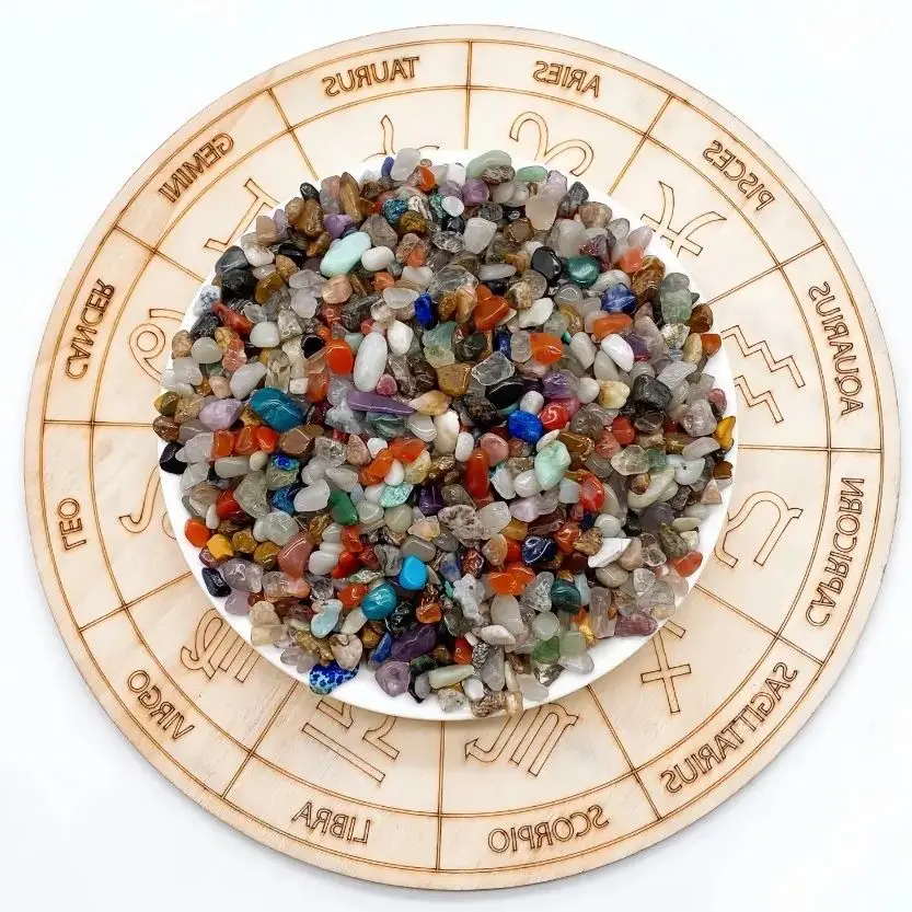 200g Natural Stone Mixed Crystal Material Crystal Gravel Stone Chips Ore Minerals Reiki Specimen Gemstones Home Decoration 3-7mm