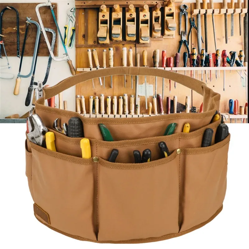 

NEW Tool Belt Pouches Utility Belt Tool Bag Canvas Gardening Waist Tool Pouch with 13 Pockets For Men Carpenters Electricians