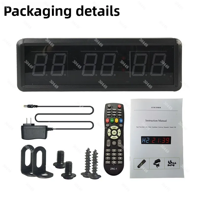 

Таймер для фитнеса — 1,5-дюймовый, 6-значный дисплей — идеально подходит для тренировок в спортзале, интервальных тренировок и спортивных занятий.