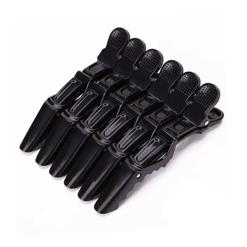 

6Pcs Hairdressing Alligator Clip Salon Perm Hair Dye Plastic Hairpin Wig Clip Haircut Partition Styling Clip Supplies