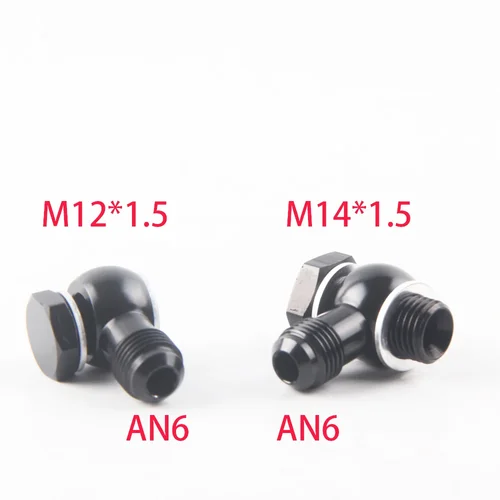 Imagen 2 del producto Perno de embrague hidráulico M12 x 1,5 M14 x 1,5 conector Banjo de aluminio salida Banjo macho an4 an6 an8 adaptador de montaje 12mm 14mm