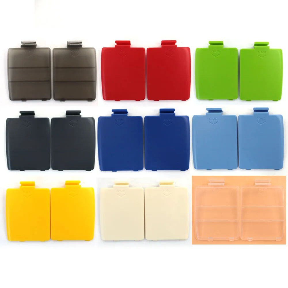 Hispeedido 1 Set Babtter Cover Door for Sega GG L R Left Right AA Battery Lid Games Accessories For GameGear GG Battery Door