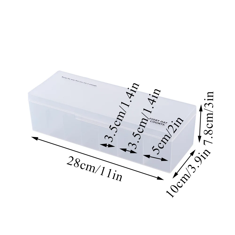 Desktop Cable Organizer With 7 Compartments Multi-use Charger Cord Storage Box Cable Collector Sorting Box Home Office Supplies