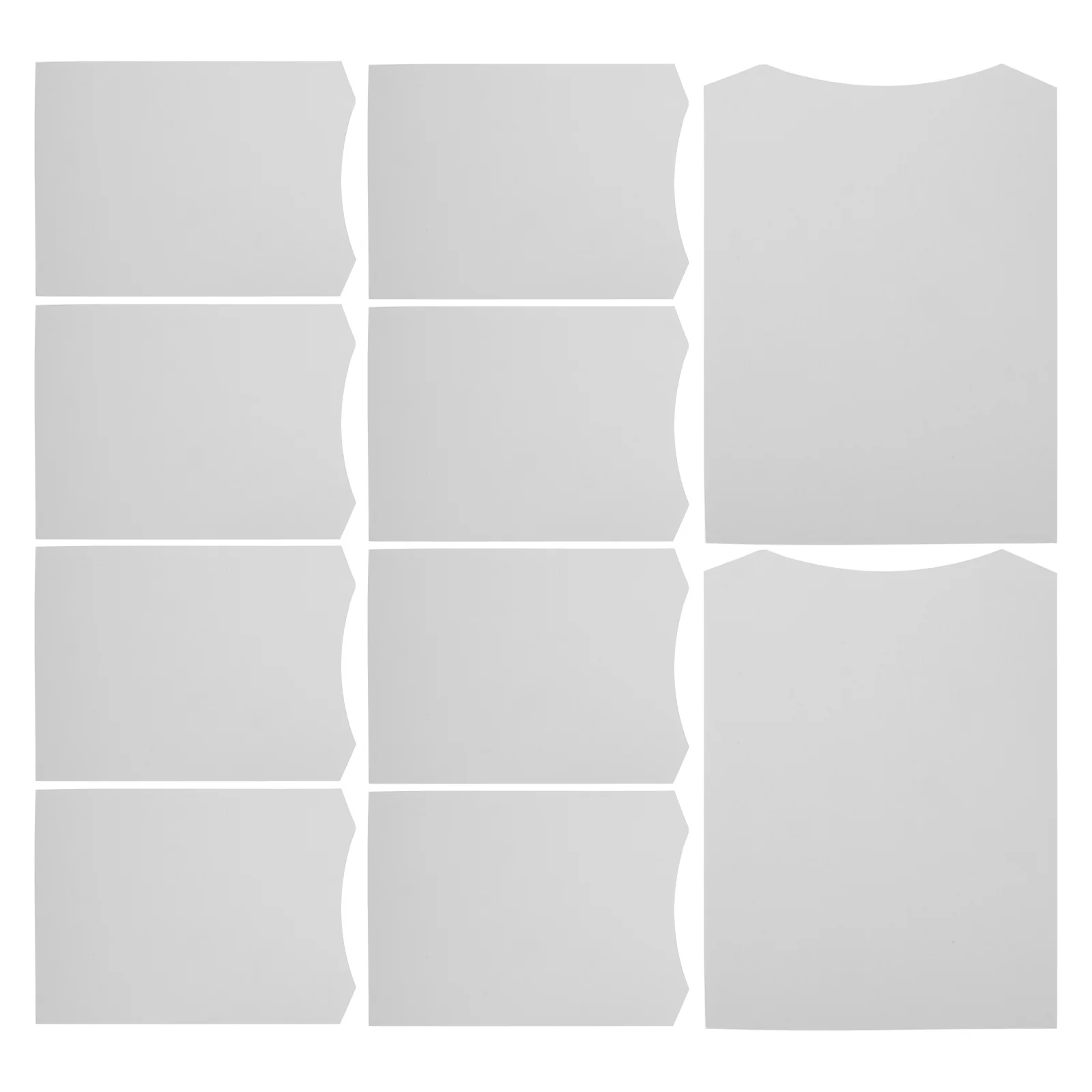 

10pcs 23x31 Right Angle Shirt Cardboard Lining Foldable Helpers White 250g Paperboards For T Shirts Packaging Tools Clothes