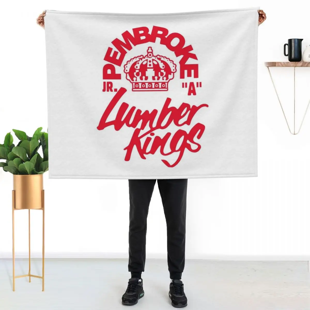 Pembroke Lumber Kings Throw Blanket Custom For Decorative Sofa Cute Plaid Tourist Beautifuls Warm Blankets