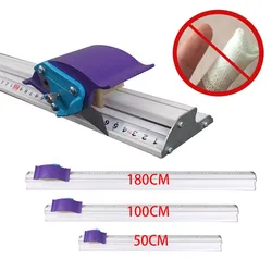 180CM Aluminum Manual Sliding KT Board Trimmer Cutting Ruler, Photo Paper Trimmer Ruler, Photo PVC PET Cutter with Ruler