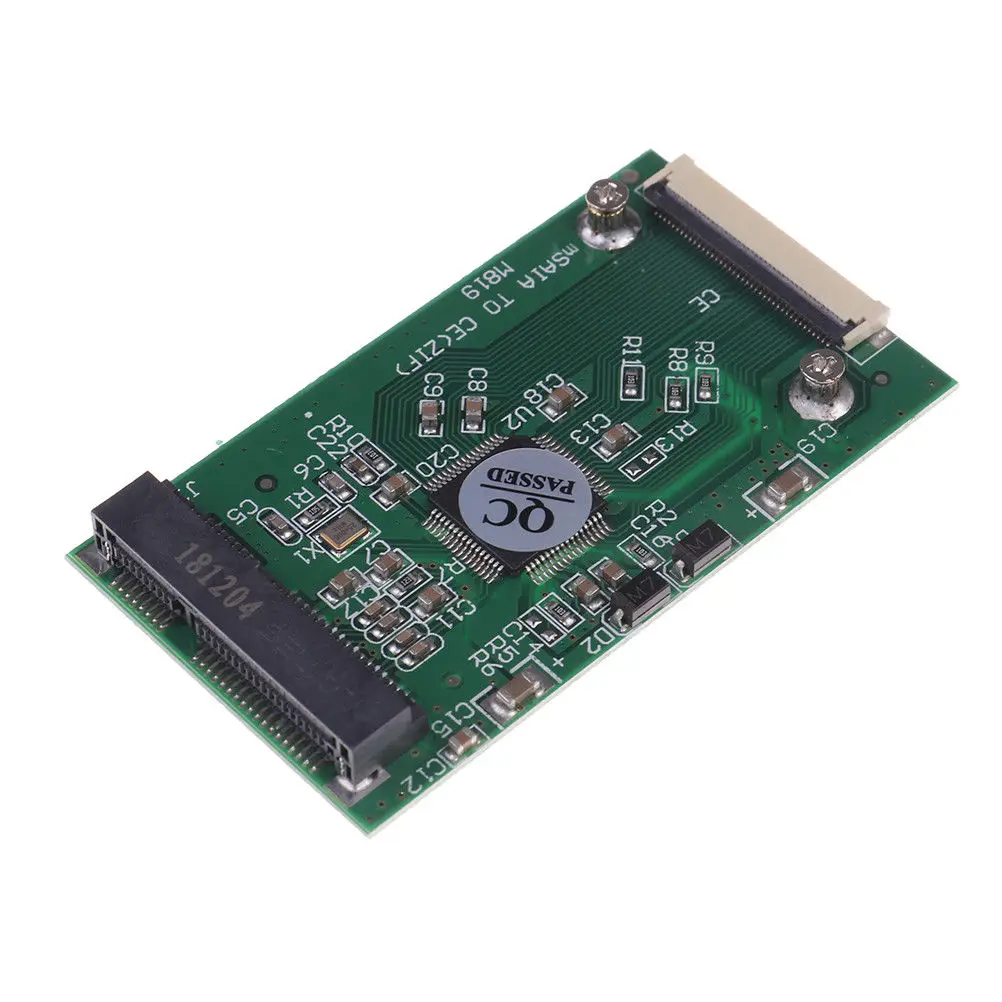 IYBBW-Mini Msata Pci-E 1.8 Inch Ssd To 40 Pin Zif Ce Cable Adapter Converter Card