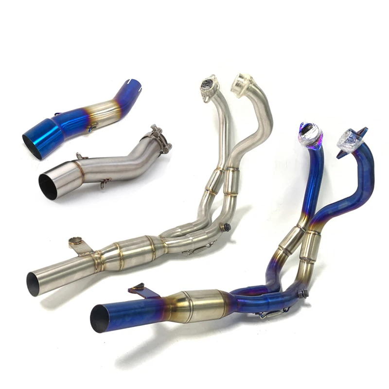 Motorcycle Exhaust System For Suzuki GSX250R DL250 GW250 Exhaust Header Pipe Middle Link Pipe