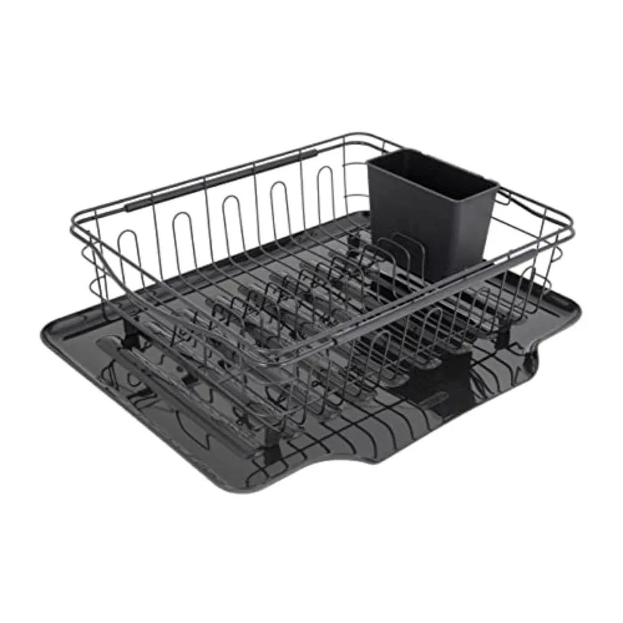 

Copco 3in1 MultiUse Dish Rack for Countertop Over The Sink or in Sink Use with Expandable Arms to Fit Multiple Size Sinks Remov