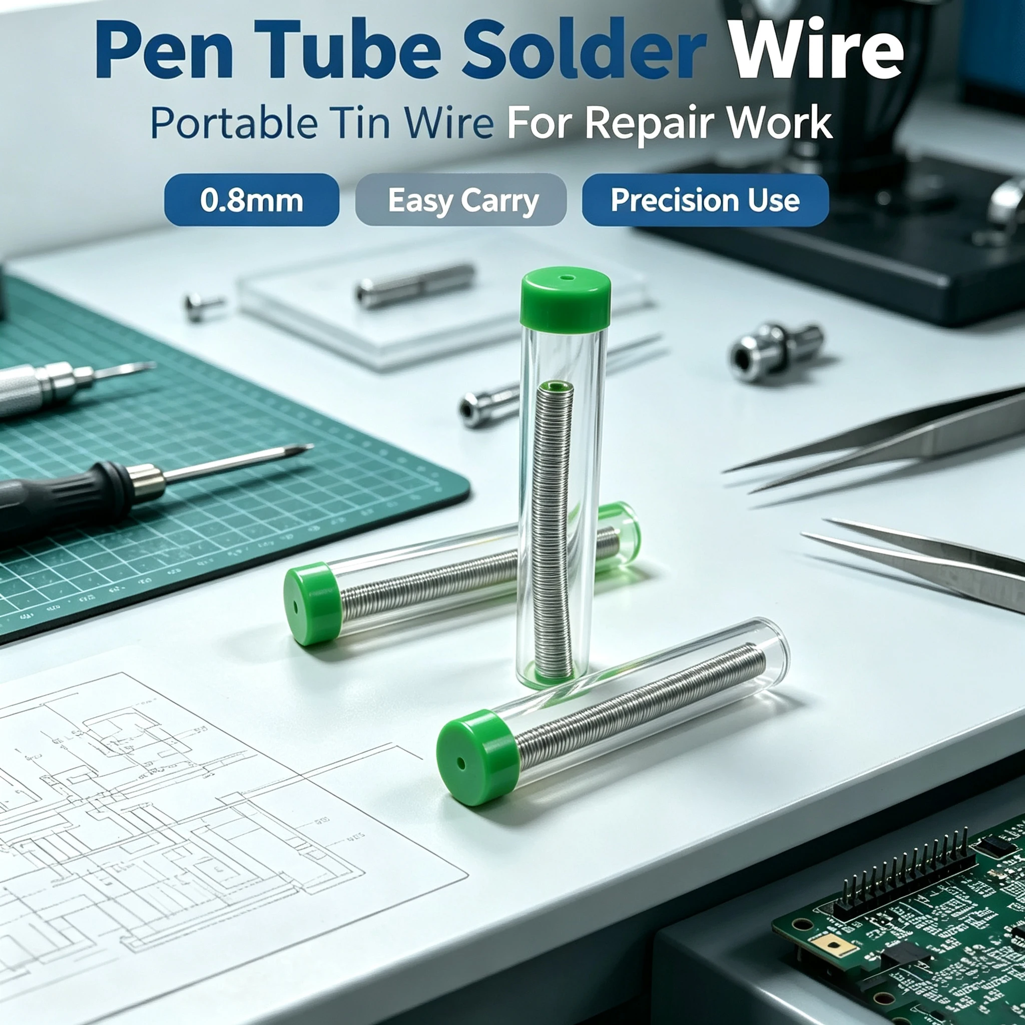 Soldering Tin Wire Tin Melt Rosin Core Solder Soldering Wire Roll No-clean FLUX 2.0% Welding Accessories