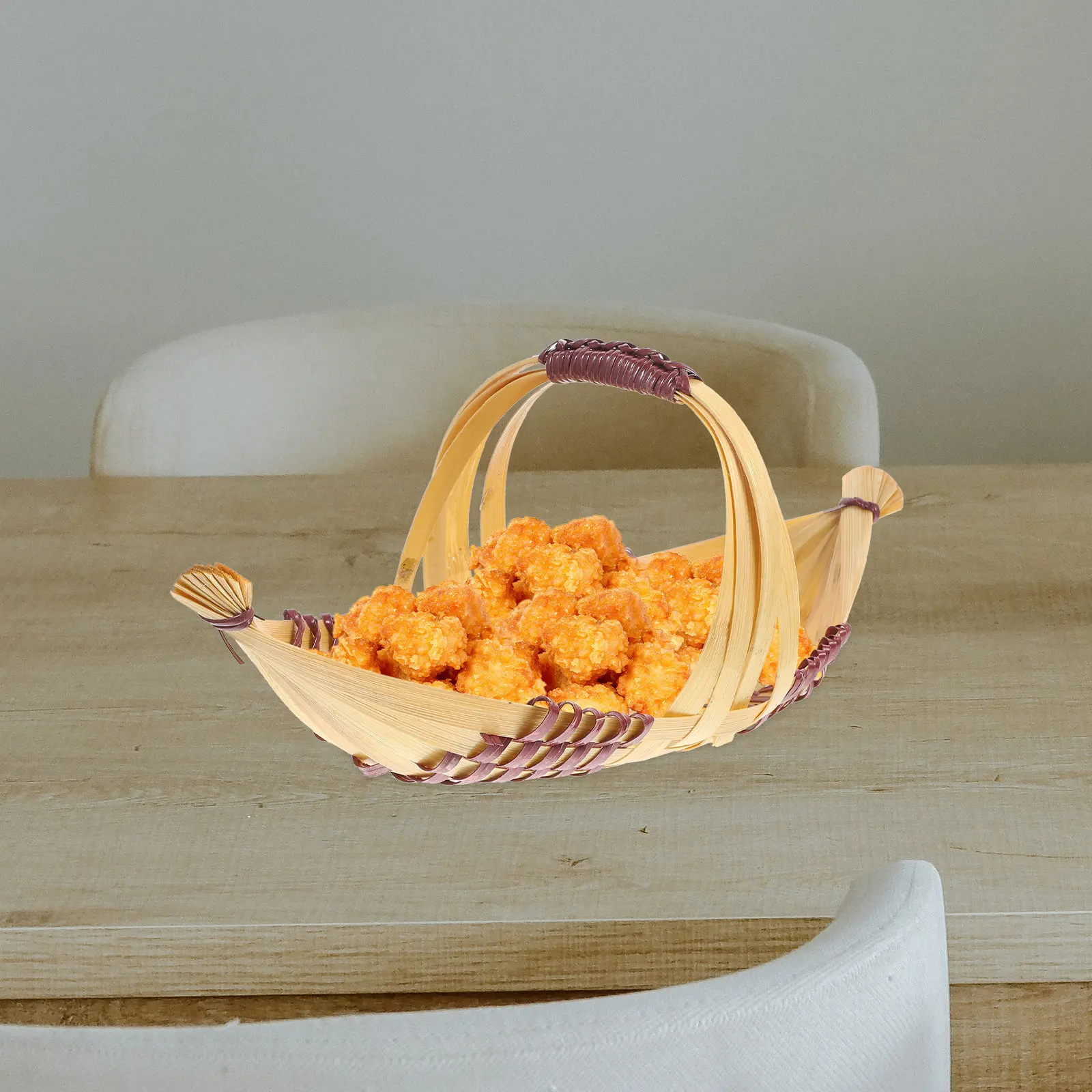 Sushi Boat Plate Bamboo Woven Serving Tray Japanese Style Food Display Dish for Sashimi Sushi Dessert Restaurant Home Use Wear