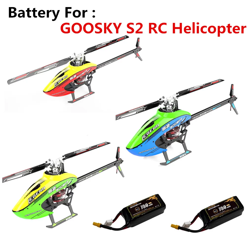 GOOSKY S2 Helicopter Original Battery Accessories 11.1V 750MAH 45C /  For GOOSKY S2 Helicopter GOOSKY S2 part