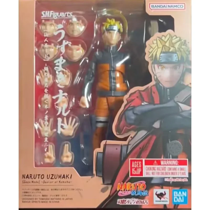 

Original Bandai Naruto S.H.Figuarts SHF Uzumaki Naruto Sage Mode Savior of Konoha In Stock Anime Action Figures Model Toys