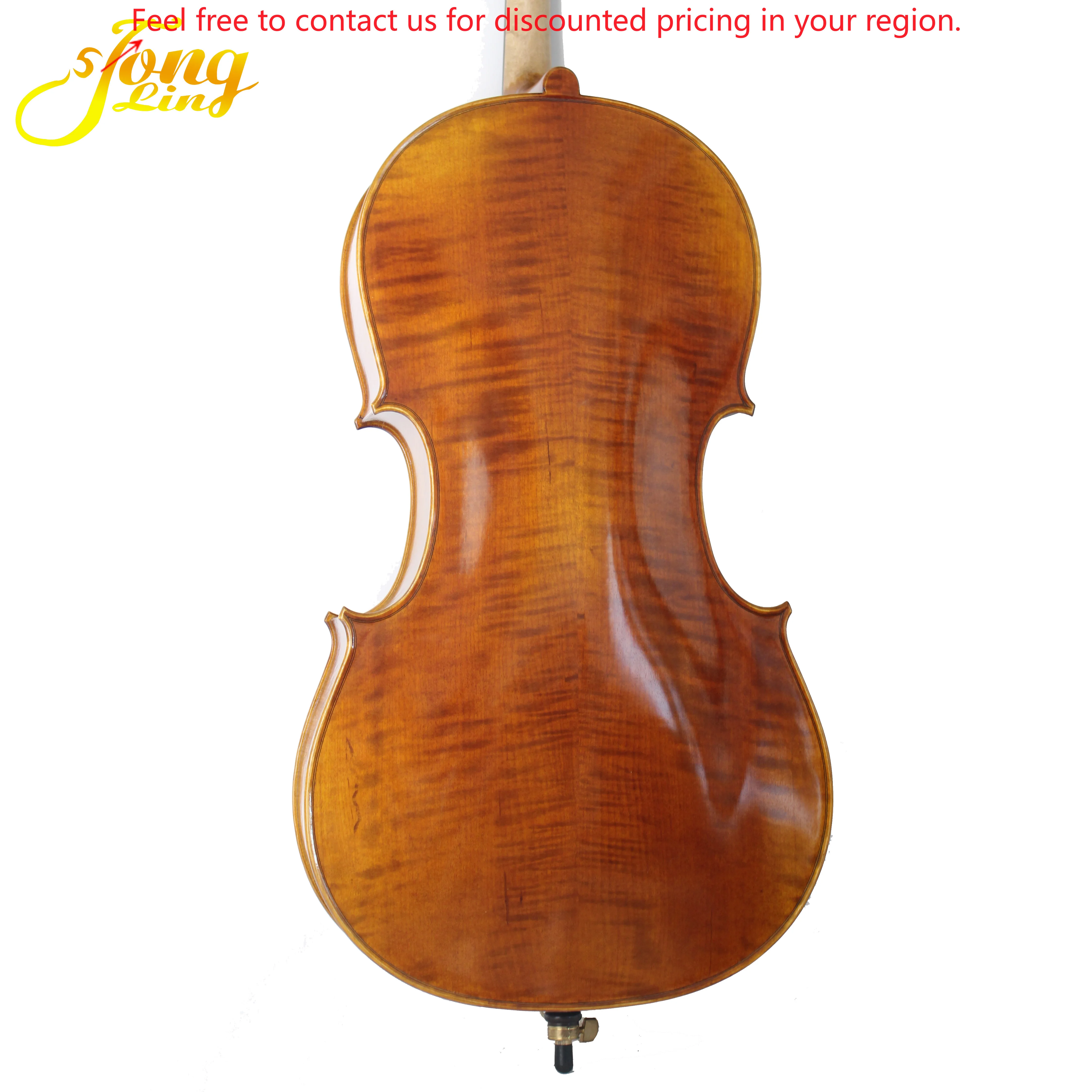 

Musical Instruments High Grade Flamed Maple Professional Antique Cello
