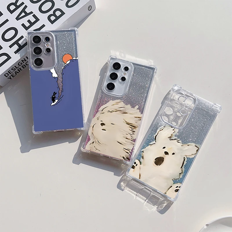 Ragazza divertente e carina per Samsung S25 Ultra S24 Plus S23 Galaxy S22 Plu s S21 U ltra 20 FE Nota 10 20 Custodia per telefono in TPU sfumato