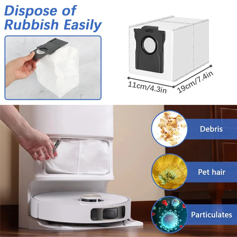 ملحقات أجزاء المكنسة الكهربائية UNCL لـ Dreame X40 Ultra/L10s Ultra Gen 2/L10s Pro Ultra Heat/X30 Ultra/Mova E30 Ultra