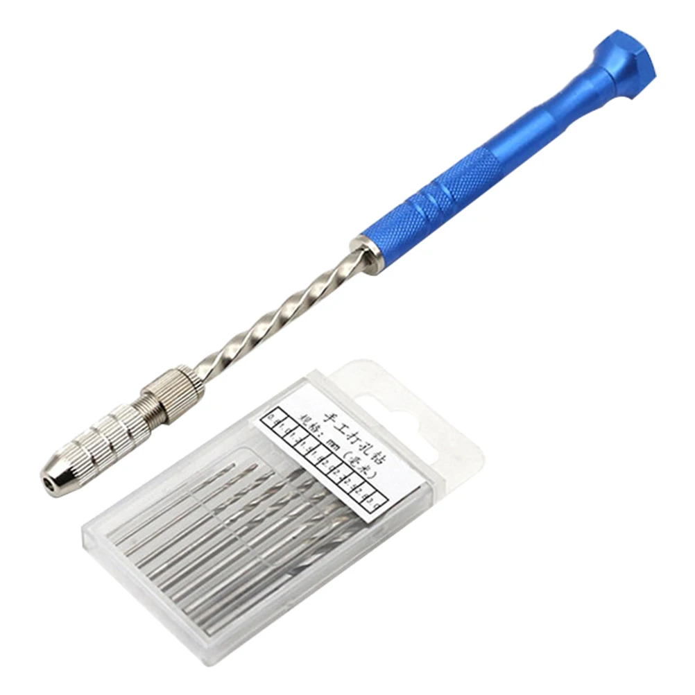 

11pcs 1 s H Drill Set Vise SemiAutomatic Drill Bits Multifunctional Chuck Rotary Tool Durable Aluminum Construction