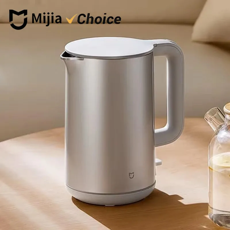 Mijia Electric Kettle S1 Hot Water Kettle Double Steel Double Layer 316 Stainless Steel 1800W High Power 1.7L Household