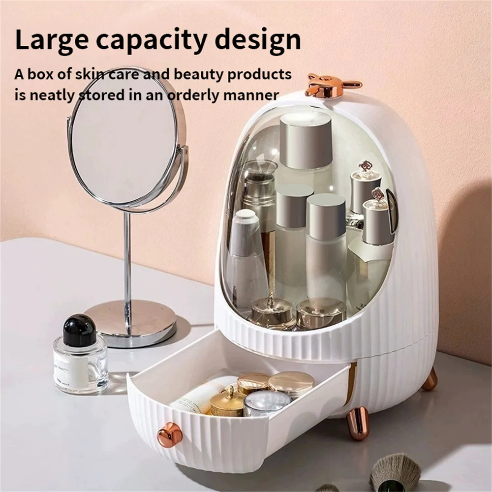 Cosmetic Storage Box Makeup Brush Bucket Lipstick Acrylic Skin Care Products Dressing Table Shelf Drawer Display Cabinet