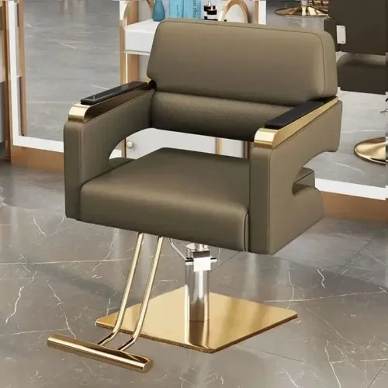 

Salon Chair for Hair Stylist Furniture Beauty Purpose Hydraulic Hairdressing Footrest Chaise De De Coiffure Beds Cutting