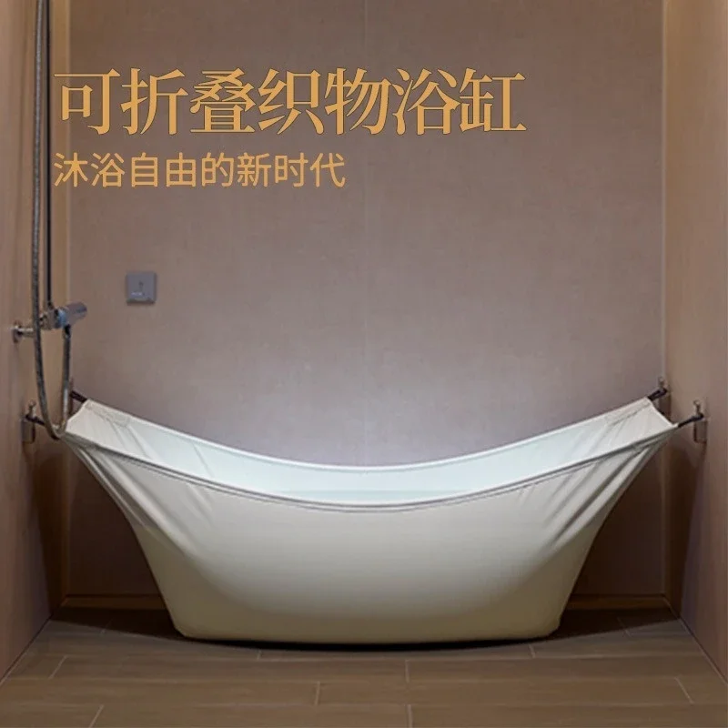 Foot soaking bucket, household folding adult fabric bathtub, bath bucket