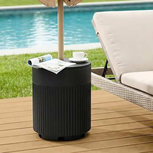 Weighted Patio Umbrella Base, 90lb Heavy-duty Outdoor Umbrella Base Water Filled Stand, 3 IN 1 Durable Outdoor Patio