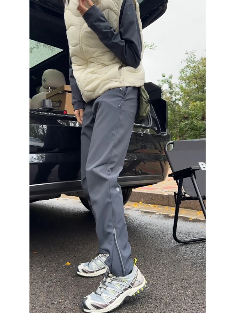 

Мужские уличные брюки для альпинизма, софтшелл, осенне-зимние, водонепроницаемые, ветрозащитные, на флисовой подкладке, на молнии, рабочая одежда, функциональные, стильные