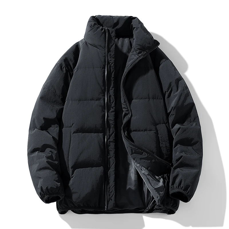 Duck Velvet Thick New Causal Stand Collar Fashion Loose Outdoor Jacket Autumn Winter Male Warm Clothes Windproof Waterproof Coat