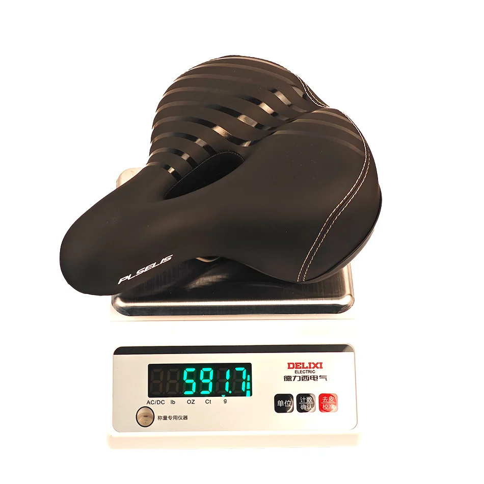 مقعد دراجة جبلية كبير الحجم من GOLDIX، مقعد دراجة عريض يشبه الأريكة، سرج مريح، دراجة كهربائية عالمية، مقعد دراجة ثابت #5