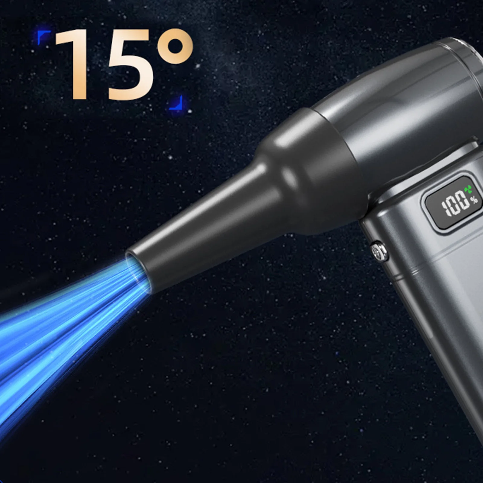 منفاخ هواء بمروحة عنيفة أمريكية بقدرة 6000 مللي أمبير في الساعة قابل لإعادة الشحن 90000 دورة في الدقيقة رقمية 6 سرعات قابلة للتعديل للمنزل