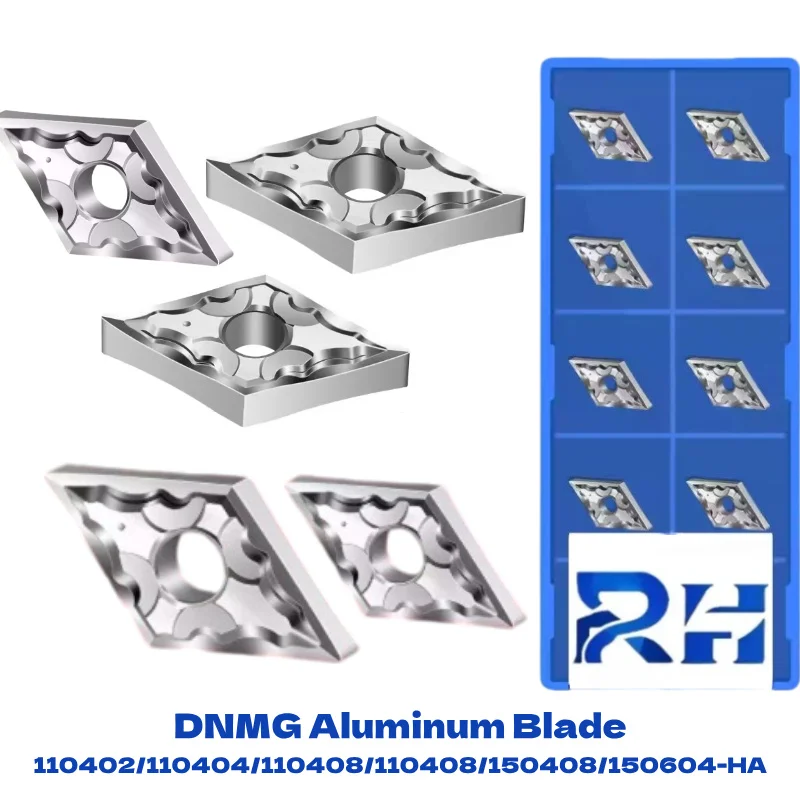 

10PCS Cutting Tool Set, Aluminum Material Inserts DNMG110408 DNMG150604,For AL CNC Lathes Turning Tools M02 Turning Tool Insert