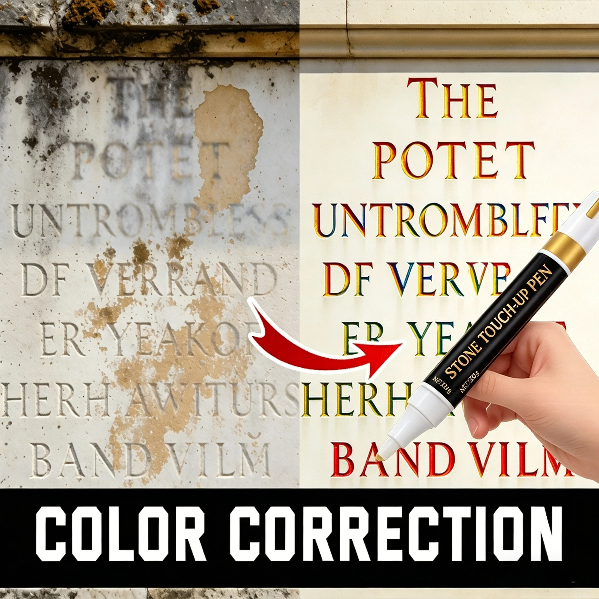 

Pens specifically designed for embellishing tombstones are waterproof and fade-resistant