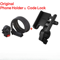Original NINEBOT Phone Holder & Anti Theft Code Lock Navigation Holder for ZT3 G2 G30 G30L ES4 F35 F40 for Xiaomi 4 1S M365 Pro