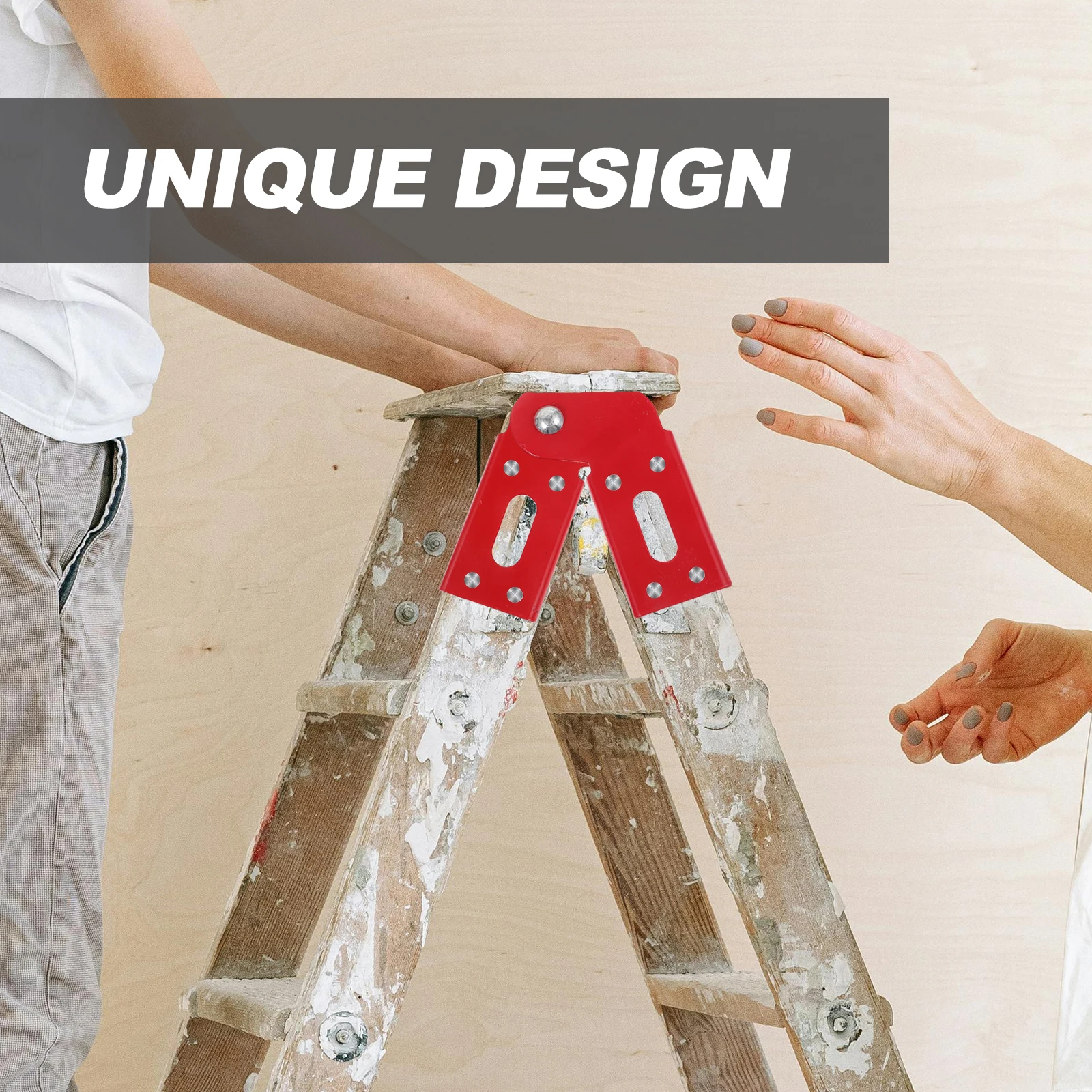 

2Pcs Attic Ladder Hinge Durable Iron Material Easy to Install and Disassemble Ladder Accessories for High Traffic Environments