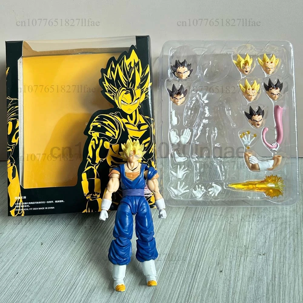 Dragon Ball Z SHF Super Saiyan SSJ Card Vegetto Son Goku Vegeta Action Figure Model Toys Joint Movable Doll Gift For Friends - view 4