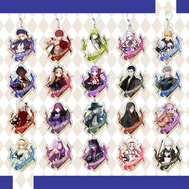 Altria Pendragon Gilgamesh exquisito llavero colgante accesorios de Anime accesorios divertidos creativos adecuados para mochila escolar